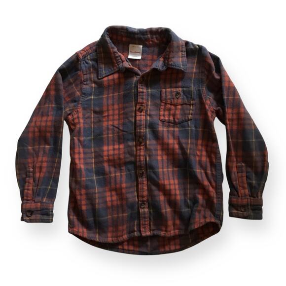 Hanna Andersson fireside flannel button up shirt - Picture 1 of 5